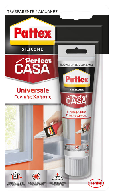 Q.TA'. 12 PATTEX SILICONE PERFECT CASA TRASPARENTE 50 ML