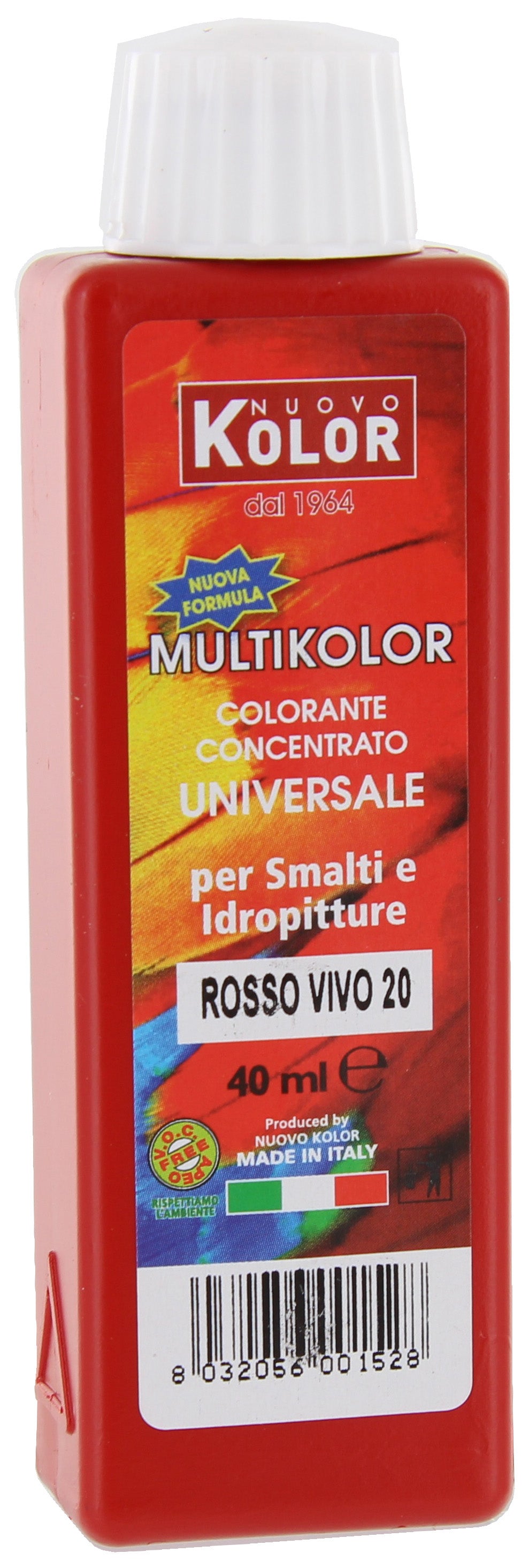 Q.TA'. 12 COLORANTE UNIVERSALE 40 ML ROSSO VIVO 20R