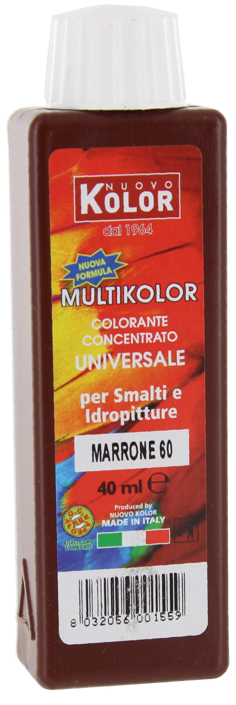 Q.TA'. 12 COLORANTE UNIVERSALE 40 ML MARRONE OSSIDO 60RL