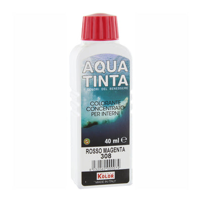 Q.TA' 10 AQUATINTA P/INTERNI 40 ML ROSSO MAGENTA 308