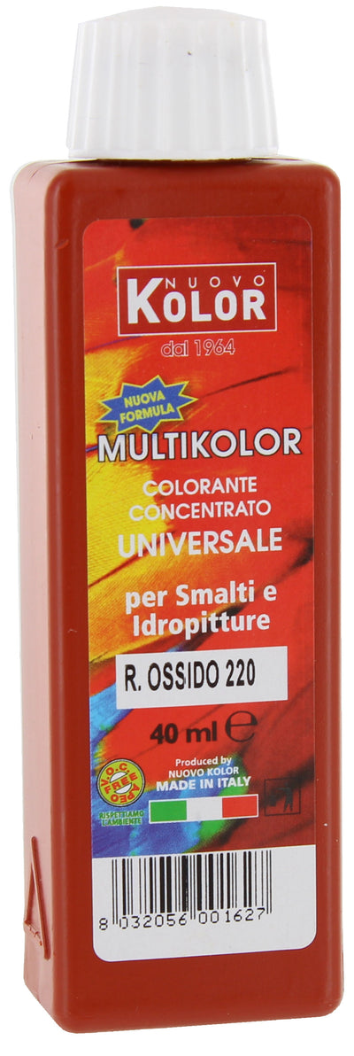 Q.TA'. 12 COLORANTE UNIVERSALE 40 ML ROSSO OSSIDO 220RL