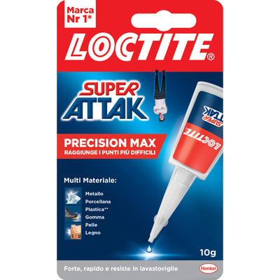 Q.TA'. 12 ADESIVO SUPER ATTAK PRECISION MAXI 10 G