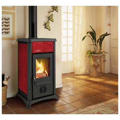Q.TA' 1 STUFA LEGNA 6 KW GEMMA BORDEAUX