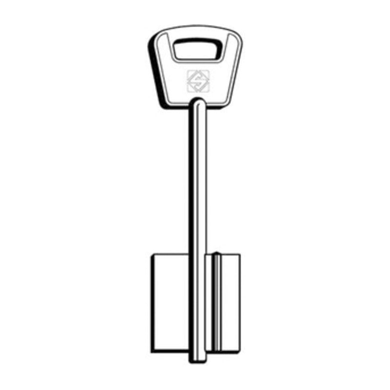 Q.TA' 5 SILCA 5BE2 CHIAVE DOPPIA MAPPA OTTONE