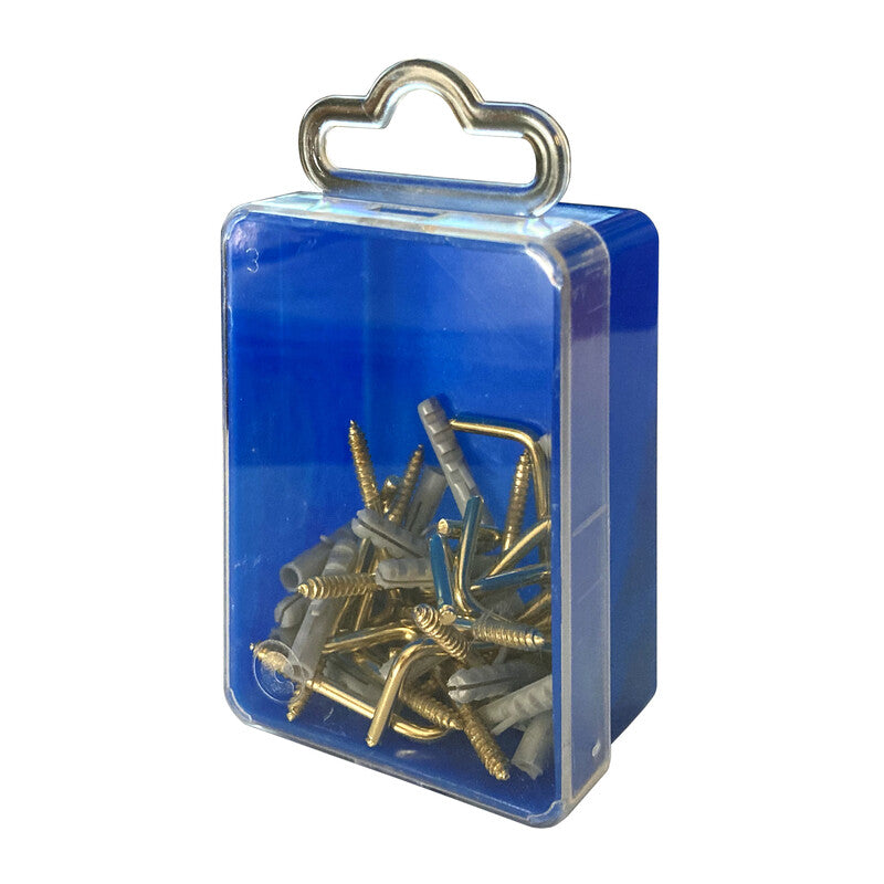 Q.TA' 10 SC GANCIO P/QUADRO A RAMPINO C/TASSELLO 20 *