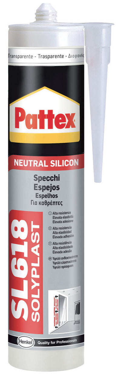 PATTEX SILICONE SPECCHI SL618 TRASPAR 300 ML CART