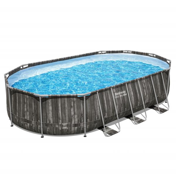 Q.TA' 1 PISCINA STEEL PRO MAX C/TELAIO E ACCES 610X366X122 5611R