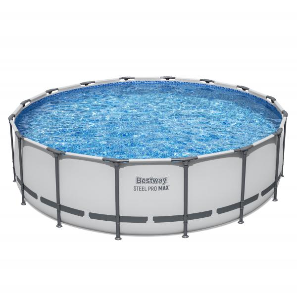 Q.TA' 1 PISCINA STEEL PRO MAX C/TELAIO E ACCES D 488X122 5612Z