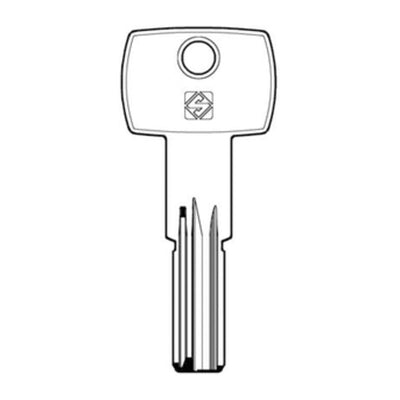 Q.TA' 5 SILCA AGB9 CHIAVE PUNZONATA OTTONE