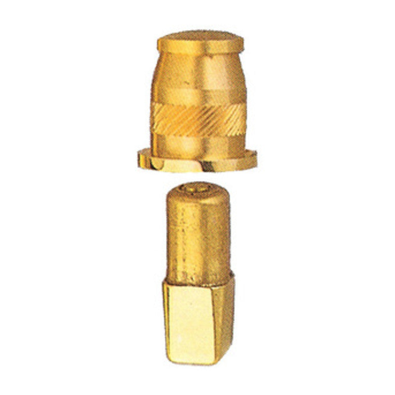 Q.TA' 1 PILETTA A SFERA P/PORTA A VENTO OTTONE LUCIDO