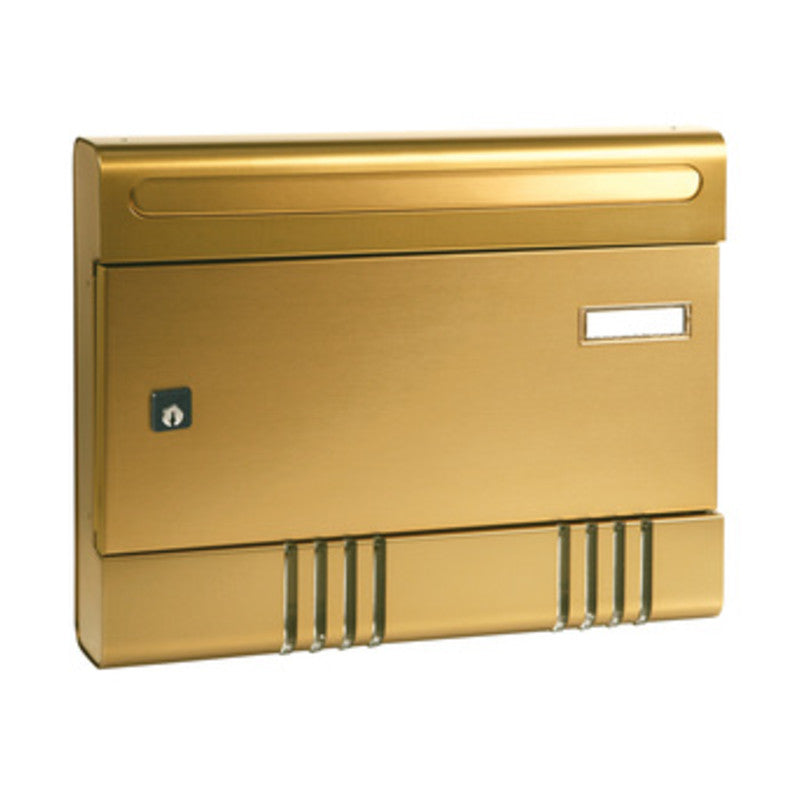 Q.TA' 1 CASSETTA POSTALE ALUBOX SIR/E 36,5X7X29 CM BRONZO
