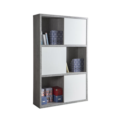 Q.TA' 1 PRATICO LIBRERIA 35,5X120XH194,5 CM CEMENTO