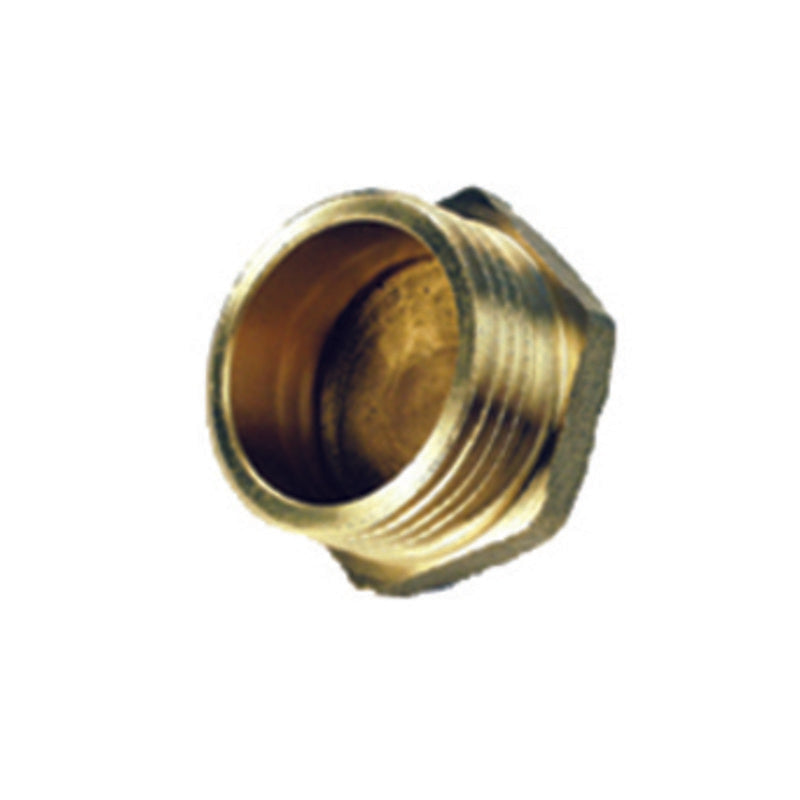 Q.TA' 10 IDRAULICA - TAPPO MASCHIO 292 OTTONE GIALLO D 1/2