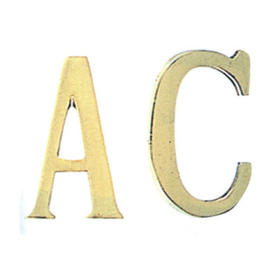 Q.TA' 6 BL LETTERA C IN OTTONE 75 MM