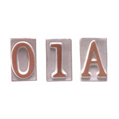 Q.TA' 6 BL NUMERO CIVICO 7 IN TERRACOTTA 5X9 CM