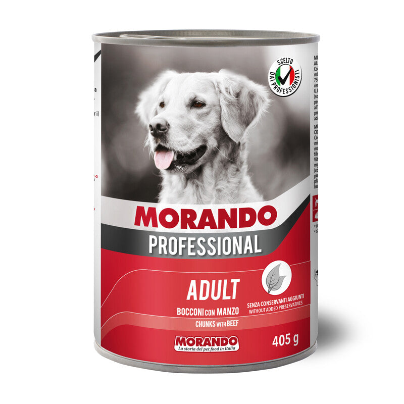 Q.TA' 24 CIBO CANE MORANDO LATT 405G BOCCONI MANZO