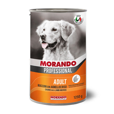 Q.TA' 12 CIBO CANE MORANDO LATT 1250 G AGNELLO RIS0