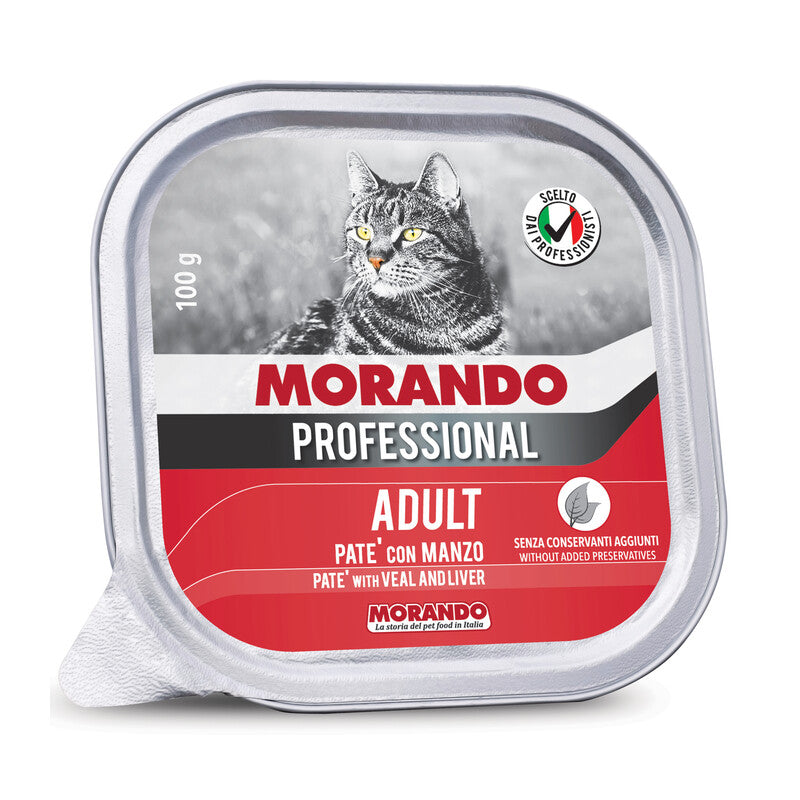 Q.TA' 32 CIBO GATTO MORANDO VSC 100G PATE MANZO