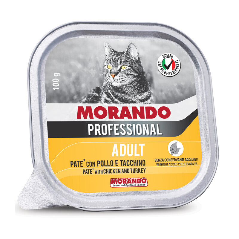Q.TA' 32 CIBO GATTO MORANDO VSC 100G PATE POLLO TACCHIN