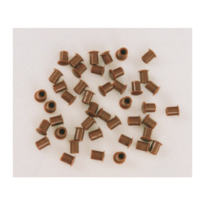 Q.TA' 1 SC COPRIFORO PLASTICA MARRONE D 5 MM 50