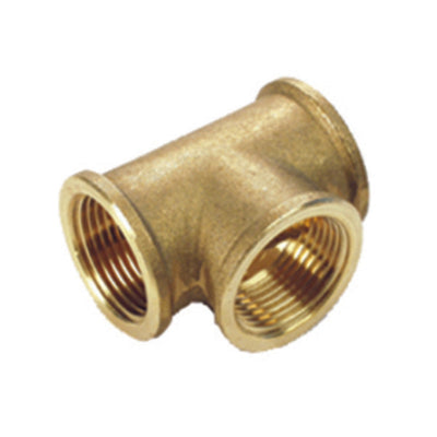 Q.TA' 10 IDRAULICA - TEE 130 OTTONE GIALLO D 1/2