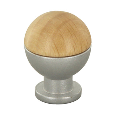 Q.TA' 25 POMOLO SFERICO LEGNO OTT 735B D 18 MM FRASSINO