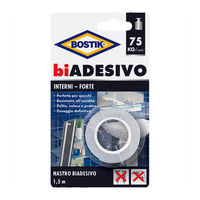 Q.TA' 6 BOSTIK NASTRO BIADESIVO INTERNI 19MMX1,5M BLISTER