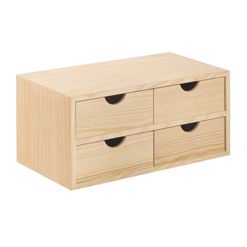 Q.TA' 2 CASSETTIERA MINI 4 CASSETTI 40X20X18,5 CM