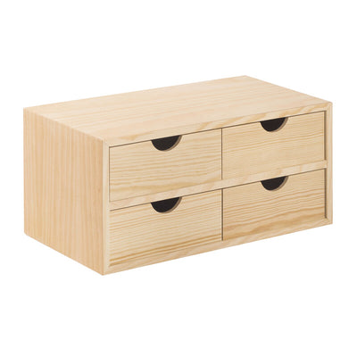 Q.TA' 2 CASSETTIERA MINI 4 CASSETTI 40X20X18,5 CM