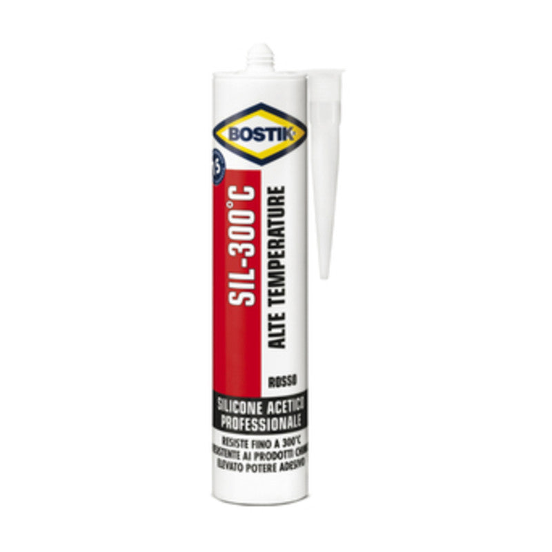 Q.TA' 12 BOSTIK SILICONE SIL-300 C ALTA TEMPERAT 300 ML CART