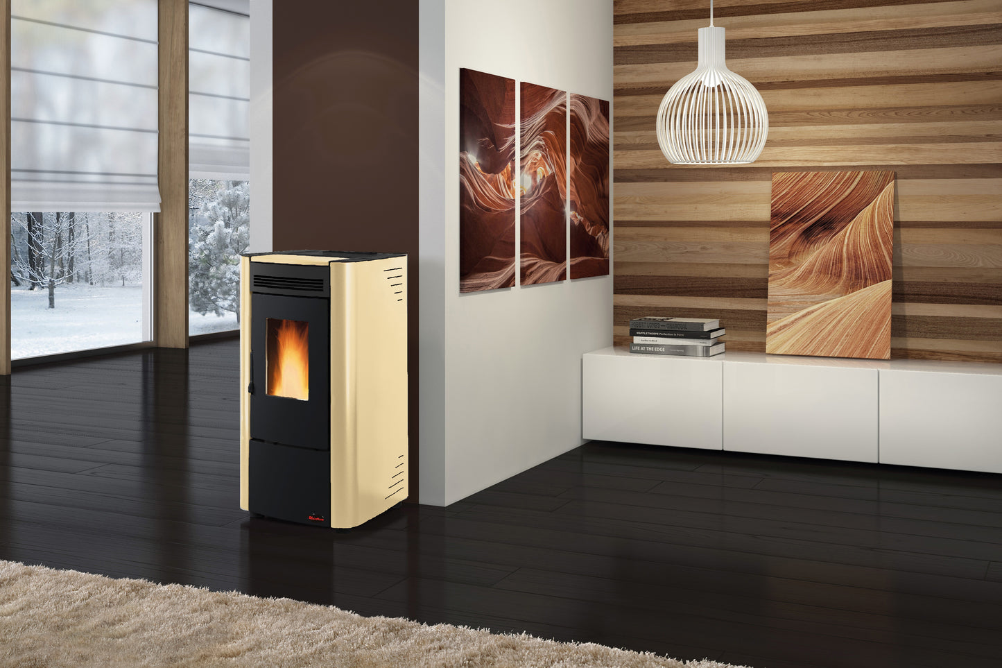 STUFA PELLET VENTIL 6.5 KW KETTY EVO 2.0 PERGAMENA