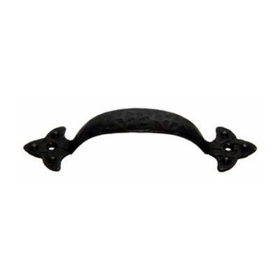 Q.TA' 25 MANIGLIA FERRO BATTUTO 316 90 MM NERO SFUMATO
