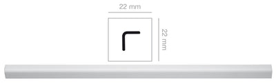 Q.TA'. 20 PARASPIGOLO 22X22 MM POLIST HD 3 M BIANCO