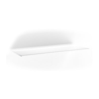 Q.TA' 5 MENSOLA VITRA 6 MM BIANCO 12X45 CM