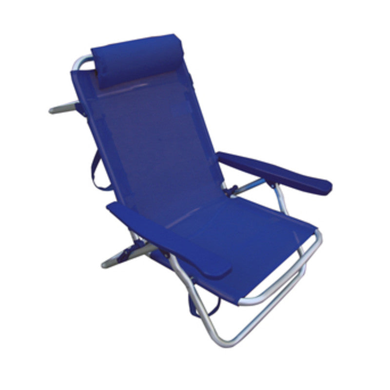 Q.TA' 2 C SPIAGGINA RECLINABILE IN ALLUMINIO BLEU