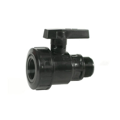 Q.TA' 10 RACCORDO PVC VALVOLA A SFERA MF 3/4*