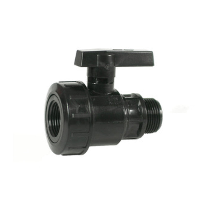 Q.TA' 10 RACCORDO PVC VALVOLA A SFERA MAS/FEM 3/4*