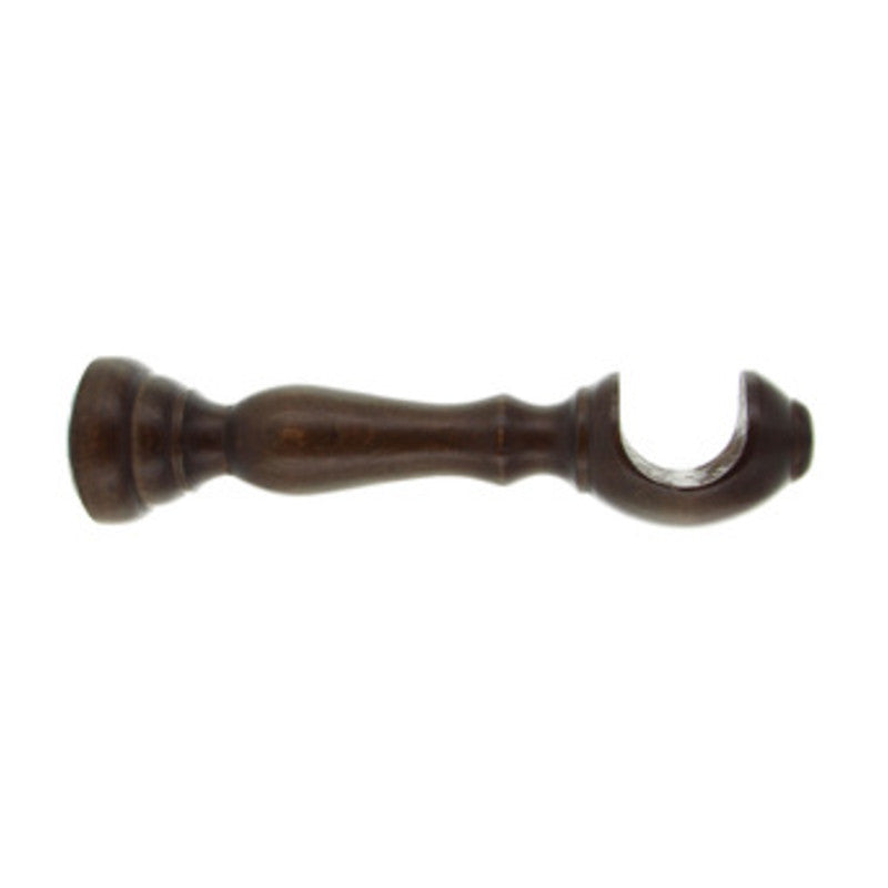 Q.TA' 1 SUPPORTO LEGNO P/BASTONE NOCE SCURO 10 CM 2