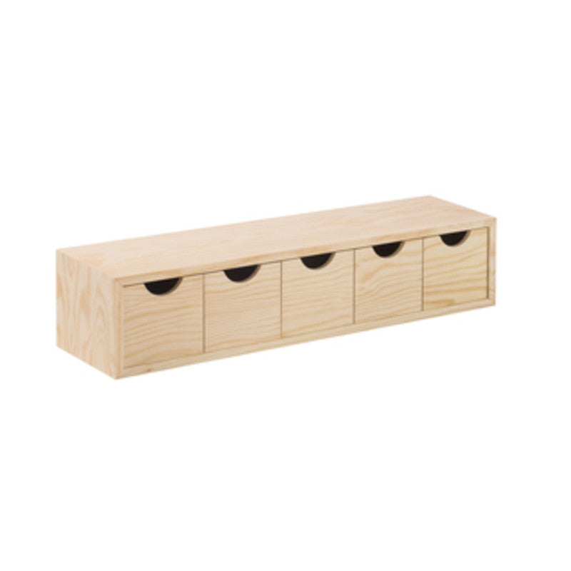 Q.TA' 4 CASSETTIERA MINI 5 CASSETTI 56X13XH12 CM