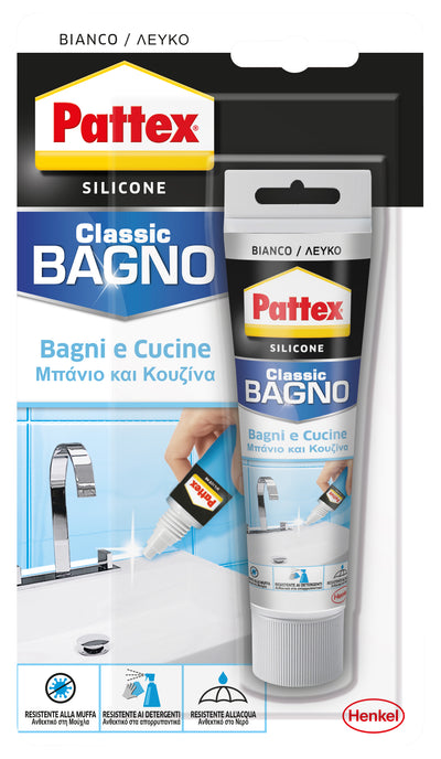 Q.TA'. 12 PATTEX SILICONE CLASSIC BAGNI E CUCINE 50 ML