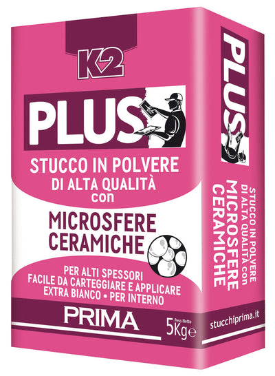 Q.TA'. 4 STUCCO PLUS MICROSFERE CERAMICHE K2 DA 5 KG