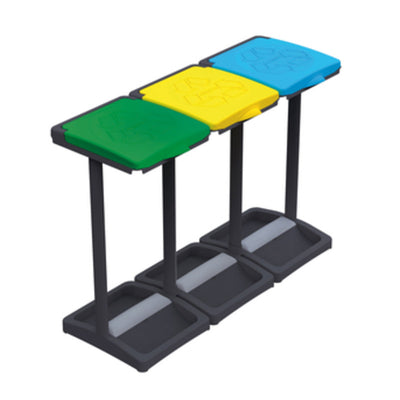 Q.TA' 1 PATTUMIERA PORTASACCHI A TRE COPERCHI