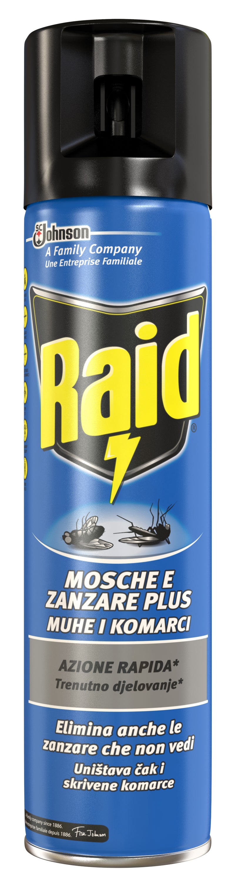 Q.TA'. 12 MOSCHE E ZANZARE RAID SPRAY 400 ML