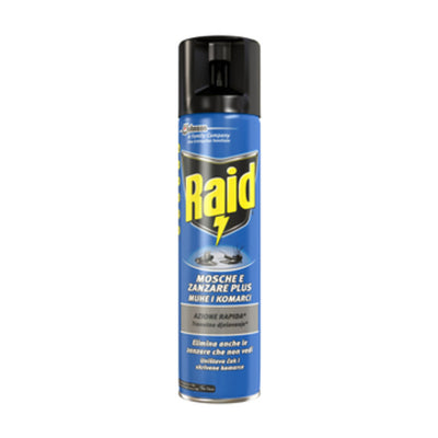 Q.TA' 12 INSETTICIDA MOSCHE E ZANZARE RAID SPRAY 400 ML