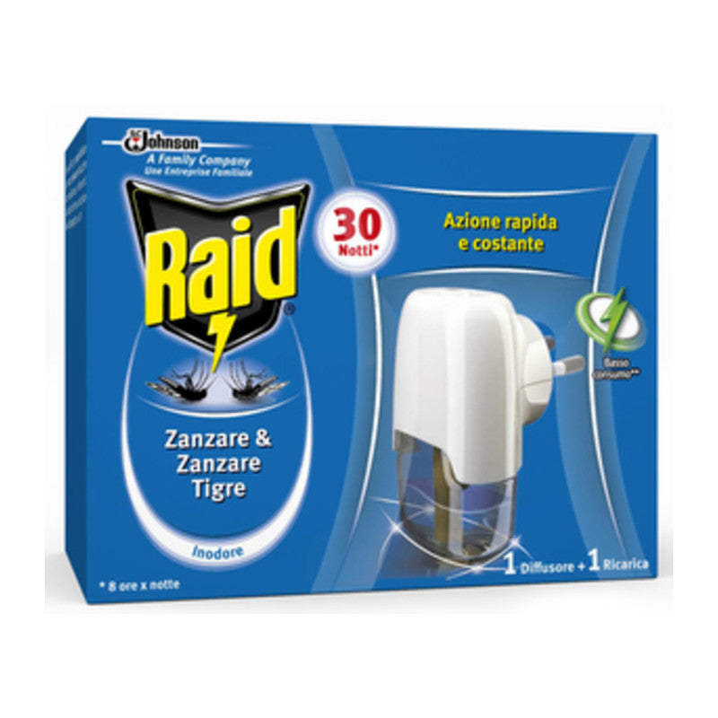 Q.TA' 12 ANTIZANZARE RAID ELETTROEM E LIQUIDO 30 NOTTI
