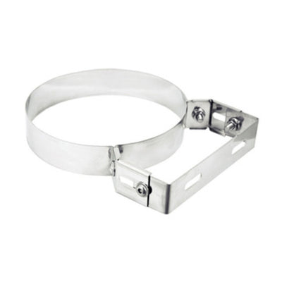 Q.TA' 1 COLLARE INOX C/STAFFA P/TUBO STUFA 30CM