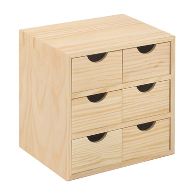 Q.TA' 1 CASSETTIERA MINI 6 CASSETTI 28X20XH28 CM
