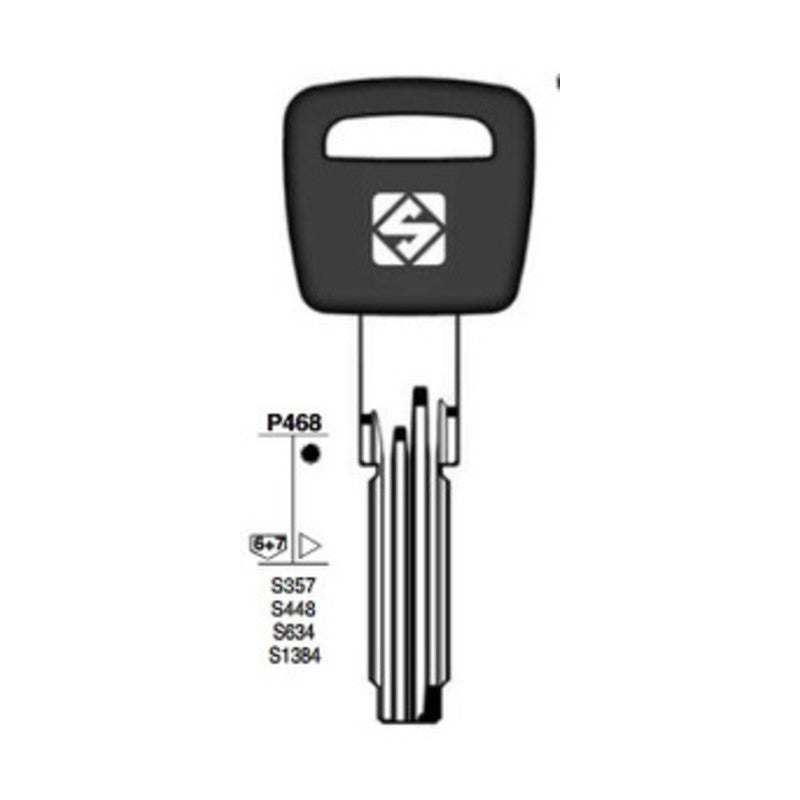 Q.TA' 5 SILCA CS70AP CHIAVE PUNZONATA OTTONE