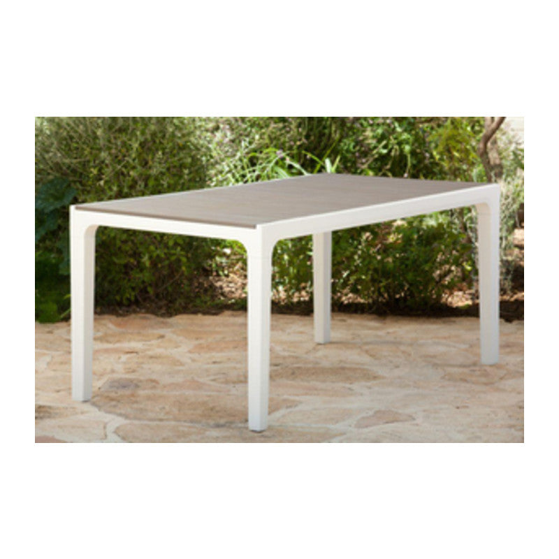 Q.TA' 1 TAVOLO HARMONY 160X90X74CM BIANCO/CAPPUCCINO