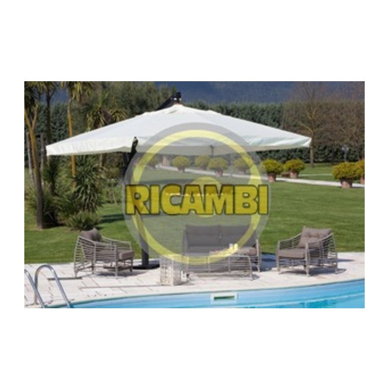 Q.TA' 1 R STECCA P/OMBRELLONE DEC ALL NERO 20X30MM 246CM